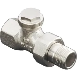 Oventrop Combi 3 Heizkörper-Verschraubung 1090461 DN 10, Durchgang, Rotguss/Messing vernickelt