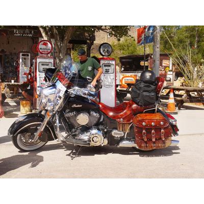 Fototapete PAPERMOON "Motorrad", bunt, B:3,5m L:2,6m, Vlies, Tapeten