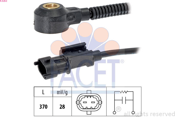 Facet Klopfsensor 9.3252 Für Kia
