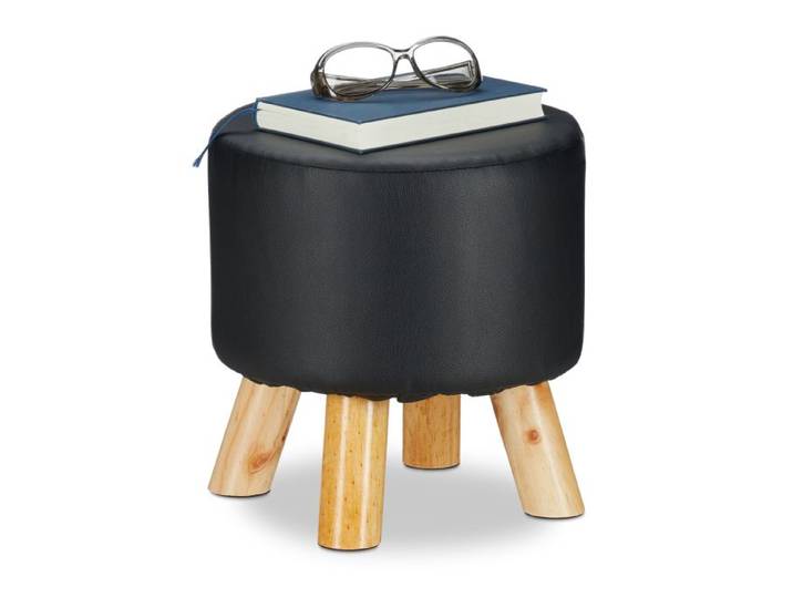 Relaxdays Hocker Kunstleder