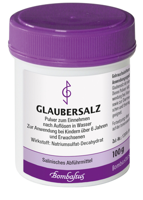 Bombastus-Werke AG GLAUBERSALZ Natriumsulfat Pulver 100 g 01351954