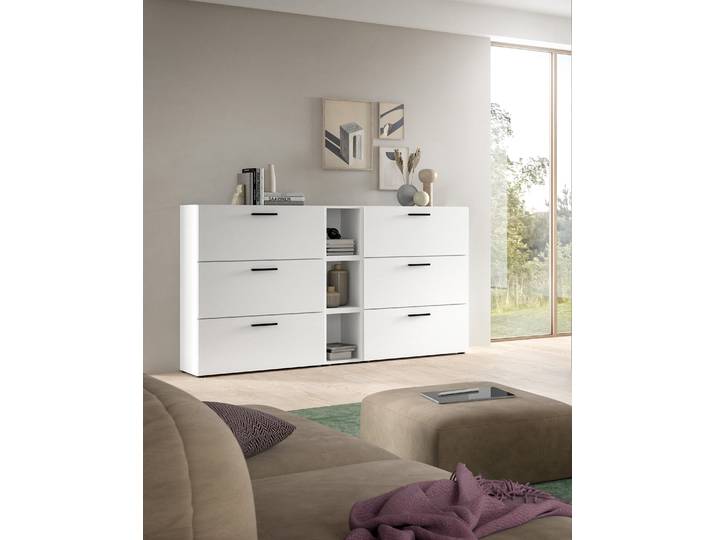 Buffet The One modèle C 99cm Blanc/Blanc