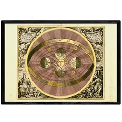 POSTER Astronomie Historische Sternkarte A3 Rahmenlos