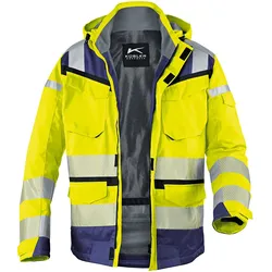 KÜBLER REFLECTIQ Wetterjacke SYMPATEX® PSA 2 warngelb/dunkelblau XS - 1307 8332-3448-XS - warngelb/dunkelblau