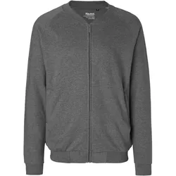 Neutral Unisex Bio Sweatjacke O73501 dark heather XXL