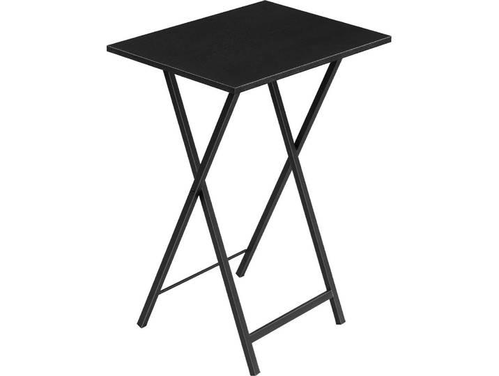 HOOBRO Beistelltisch Klappbar Tablett Tisch Industriestil Schwarz 1