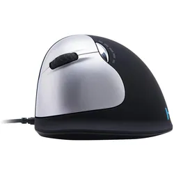R-Go Tools Ergonomische Maus HE Large Linkshändig (Kabelgebunden), Maus, Schwarz
