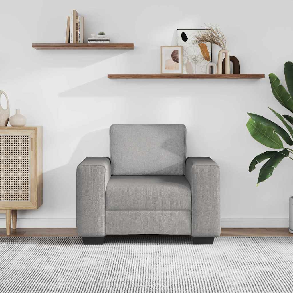 vidaXL Canapé/Fauteuil Gris Nuage 100x77x82 cm tissu