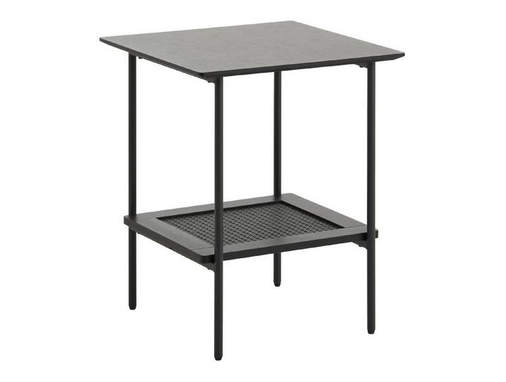 Selsey Beistelltisch MOGEST, Quadratischer Beistelltisch, Ablage, Eiche schwarz, 45x45