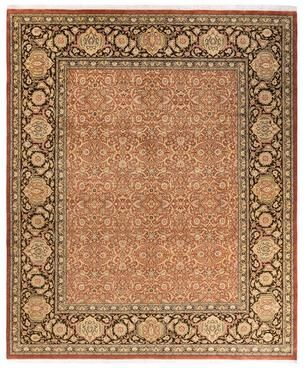 Overton Hand Knotted Wool Traditional Oriental Pink Area Rug - 8' x 10'