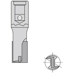 JSO 10mm Nutfräser Z2 HW 10x35/67mm IG M10 Aufnahme mit Bohrschneide - 26010-5-10035-R