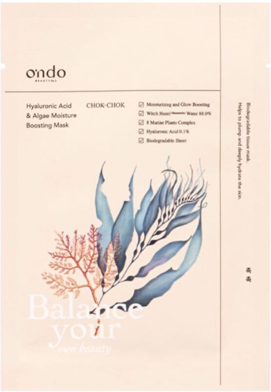 Ondo Beauty 36.5 Algae Hyaluronic Acid Moisturizing Mask 25 ml