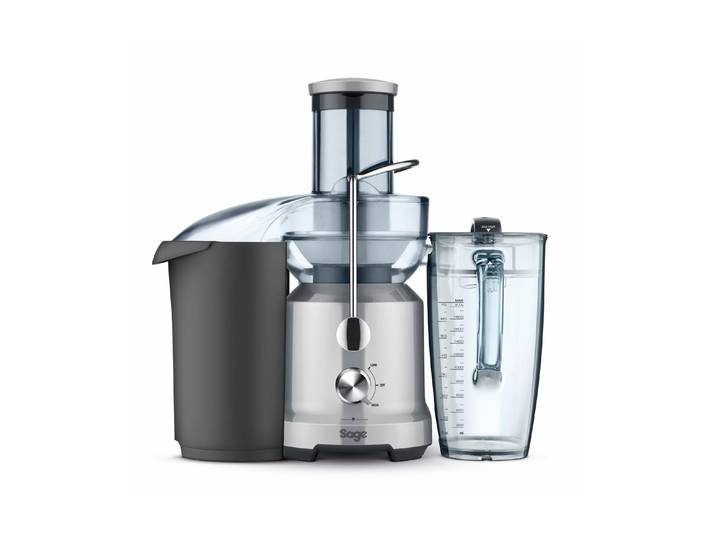 SAGE Entsafter Entsafter Nutri Juicer Cold , silber (silberfarben, schwarz), B:27cm H:45cm T:27cm, Entsafter, Auffangbehälter, Einfülltrichter, Tresterbehälter, Entsafter