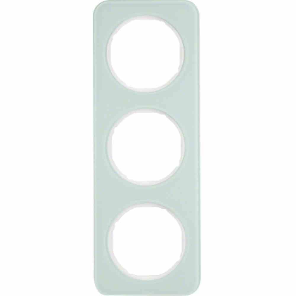 Berker Rahmen R.1 3-voudig in polarwit met glas