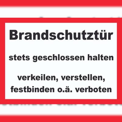 HB-Druck Brandschutztür Schild A0 (841x1189mm)