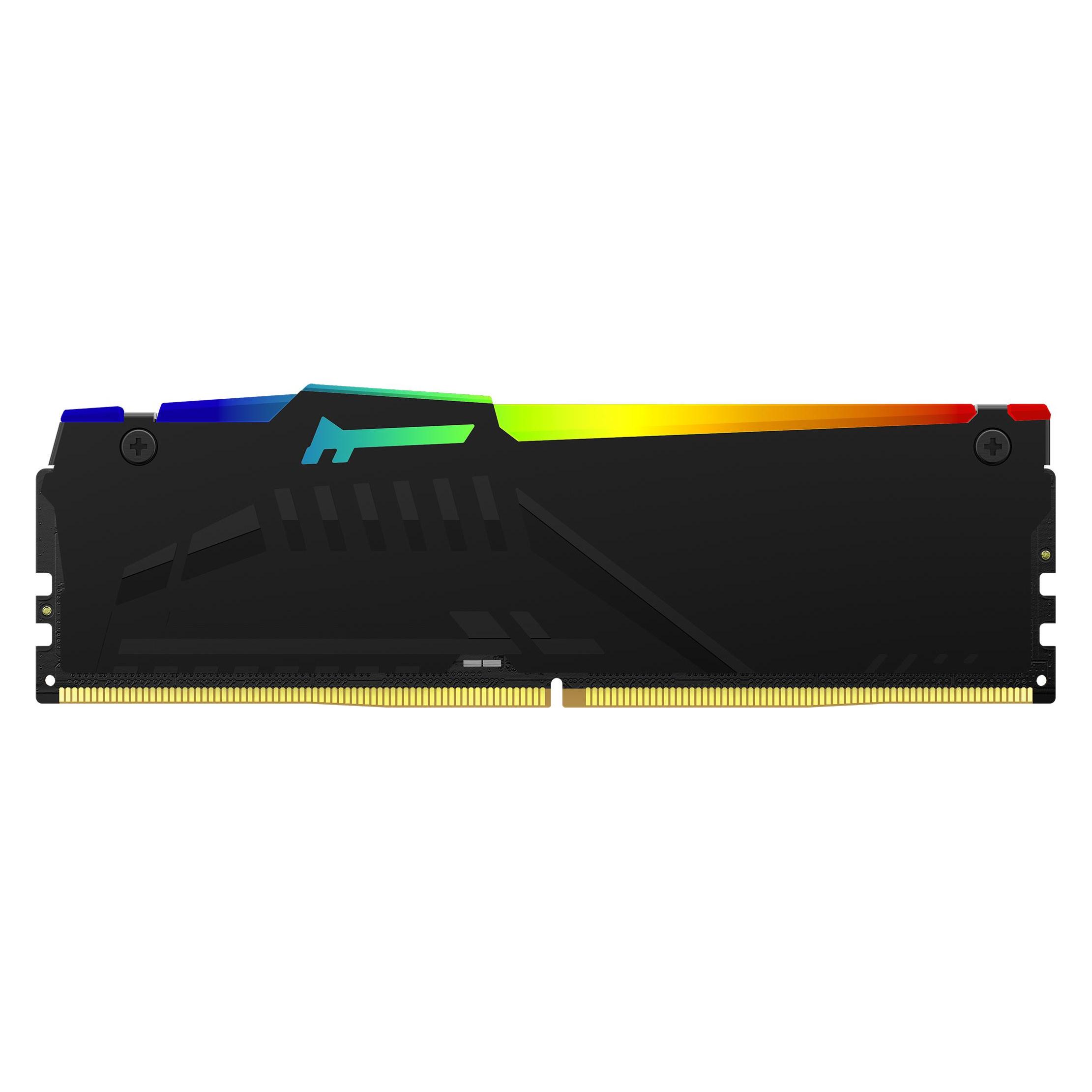 Kingston 32GB 5200MT/s DDR5 CL40 DIMM FURY Beast RGB (1 x 32GB, 2600 MHz, DDR5-RAM, DIMM) (KF552C40BB2A-32)