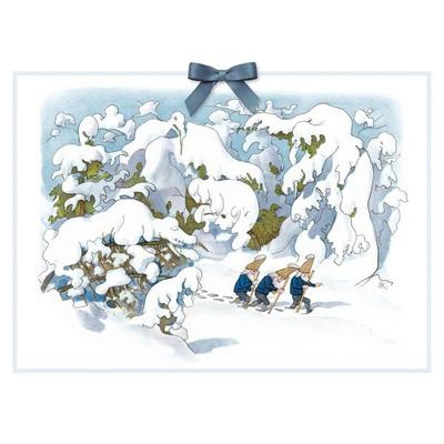 Adventskalender Zwerge im Schnee