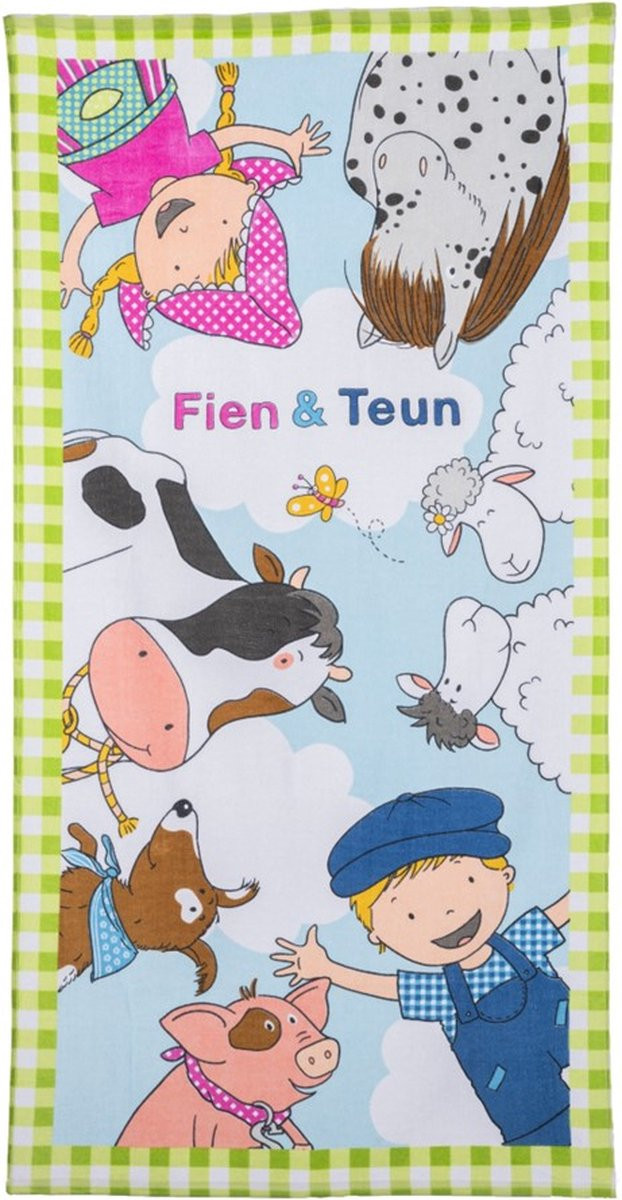 Fien & Teun Strandlaken voor volwassenen, 70 x 140 cm