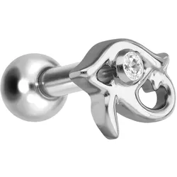 Titan Ohrpiercing mit Innengewinde AUGE DES HORUS