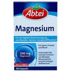 ABTEI Magnesium 240 mg Kaps.Titandioxidfrei DE/AT 40 St