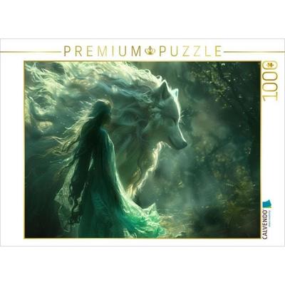 CALVENDO Puzzle Die Beschützerin der grünen Schatten | 1000 Teile Lege-Größe 64x48cm Foto-Puzzle für glückliche Stunden