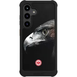 Nivocase Hülle für Samsung Galaxy S24 Stossfeste Handyhülle NIVOmax Case Schwarz Europameisterschaft (Samsung Galaxy S24), Smartphone Hülle, Schwarz