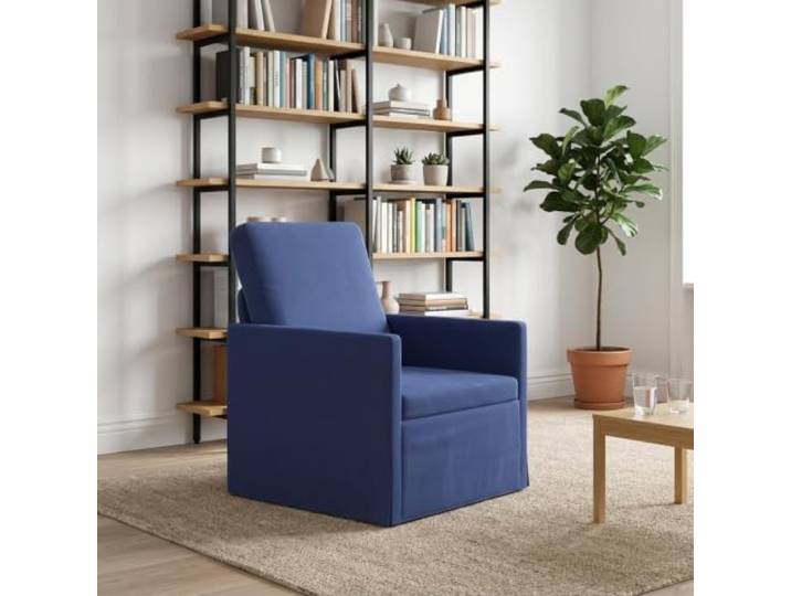 Sessel Polizeiblau 70 x 81 x 82 cm Samt Metallrahmen,Kissenrücken,Samtoberfläche,eckige Form,Wohnzimmer,Gästebereich