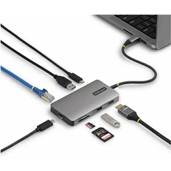 StarTech USB-C MULTIPORT HUB 4K 140W. NMS NS CABL (USB-C, 4 Ports), Dockingstation + USB Hub, Grau
