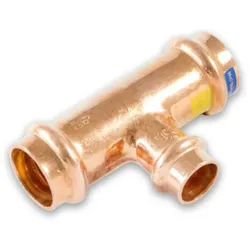Sanpro Pressfitting T-Stück Mittelabgang reduziert, Größe V 28 - Abgang V 22 - V 28