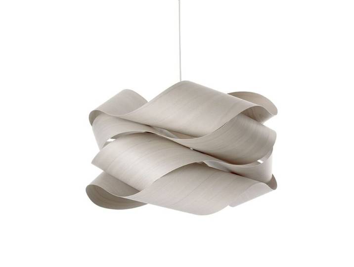 LZF Pendelleuchte Link - Grey (Grau) , Weiß matt , Large Natur,