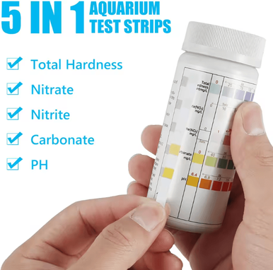 Inspire Essentials AquaCheck 7 In 1 Aquarium Water Test Strips 100 Count Kit 2pcs 5in1
