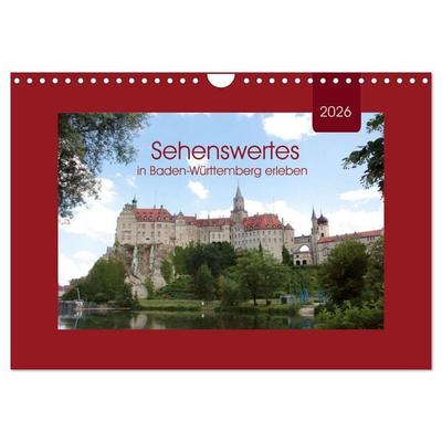 Sehenswertes in Baden-Württemberg erleben (Wandkalender 2026 DIN A4 quer), CALVENDO Monatskalender