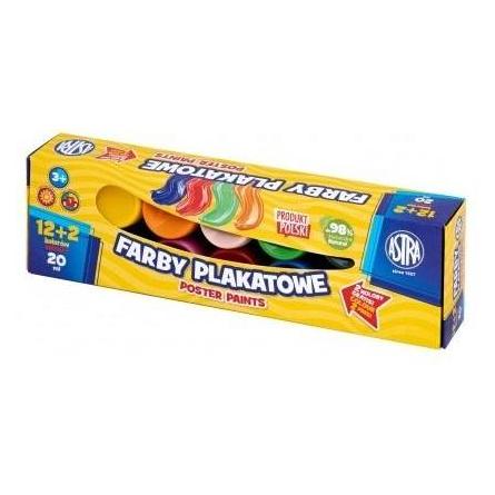 Astra Plakatfarben 12+2 Farben 20ml (20 ml) (47602060)