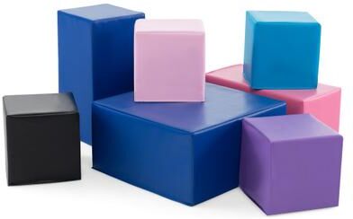 Costway 7-Piece Big Foam Building Blocks for Toddlers and Kids
