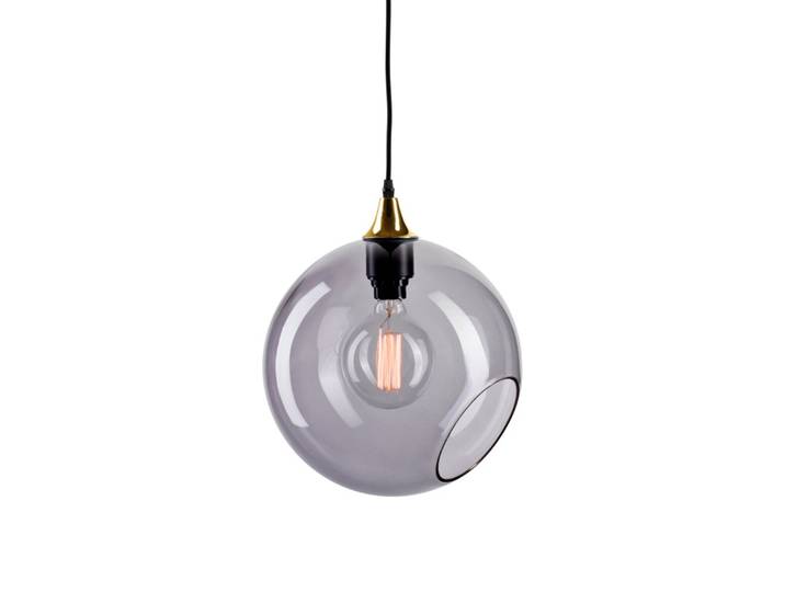 Ballroom XL Pendelleuchte Smoke m/Gold Sockel - Design By Us - Glas