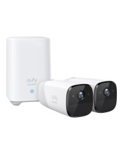 Anker Innovations Eufy eufyCam 2 Pro Netzwerk-Überwachungskamera Außenbereich Innenbereich wetterfest Farbe Tag&Nacht Audio drahtlos Wi-Fi mit HomeBase 2 Packung 2 (T88513D1)