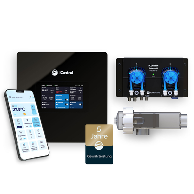 Pool-Salzelektrolyse iControl mit integrierter App Pool-Steuerung