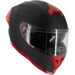 Broken Head (A-Minus-Ware) BeProud Pro Sport Integralhelm Rot Mit Klarem Visier XXL (63-64 cm)