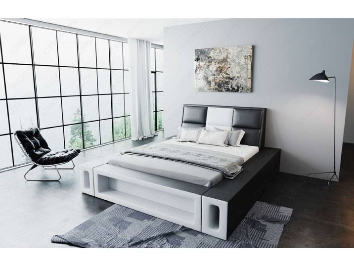 Wasserbett Venosa mit LED und großen Seitenboxen