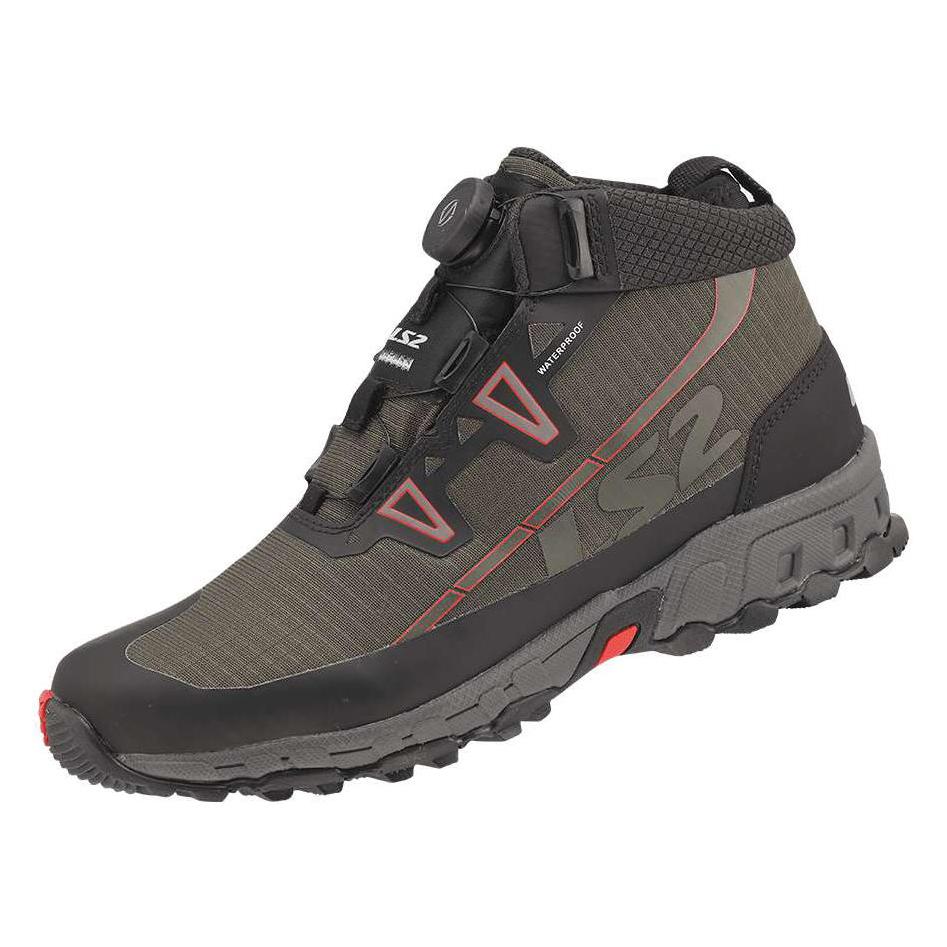 LS2 Stiefel Trekker Herren Gruen Wp Gr. 43 (Herren, 43) (71110T016143)