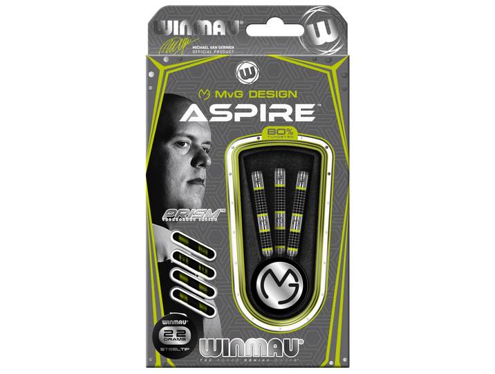 Winmau MvGerwen Aspire - Darts - 80% Tungsten - 22g NT80