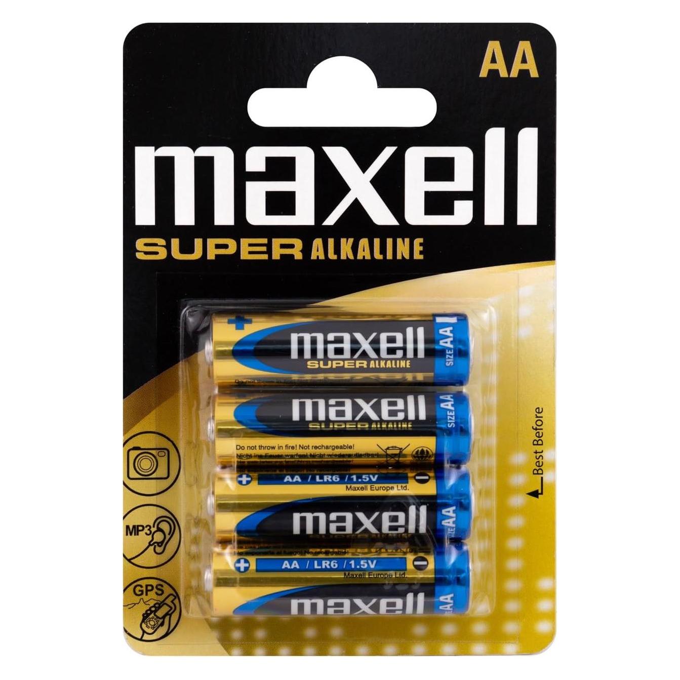 Maxell Super Alkaline (4 Stk., AA) (774409)