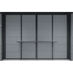 Wolff Finnhaus Regal Set 160 cm für Metall-Gartenhäuser