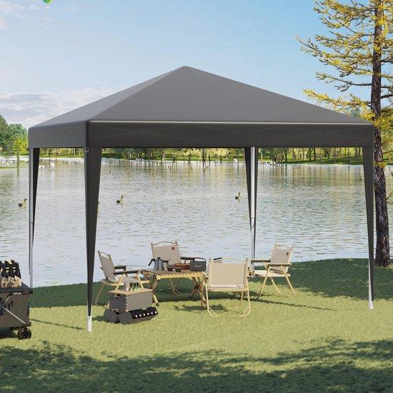 Famanu Gartenpavillon 3x3 m - Wasserfest und UV-beständig Pop-up Zelt