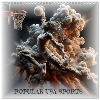 POPULAR USA SPORTS (Wall Calendar 2027 12 × 12 Inch) CALVENDO 12 Month Wall Calendar