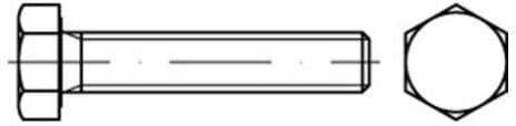 ISO 4017 Sechskantschraube VG M6x10 Messing blank ; Industrial Quality Supplies (040177000060010)
