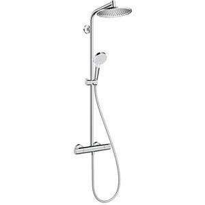 hansgrohe Duschsystem Crometta S 240, verchromt, mit Armatur, Maße Regendusche Ø 24 cm