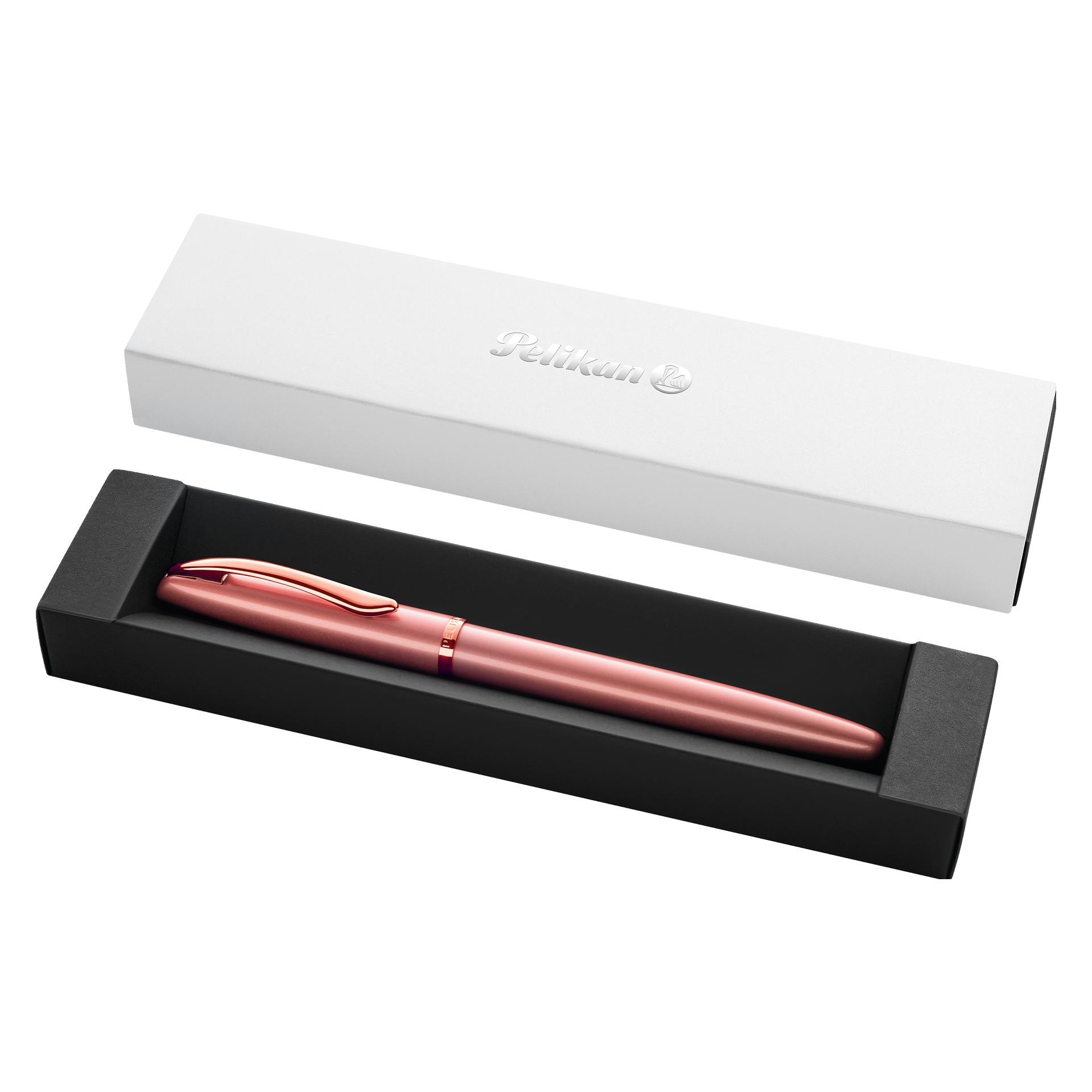 Pelikan Tintenroller Roller Jazz Noble Elegance R36, 1 ST im Geschenketui, Rose (1x) (826822)