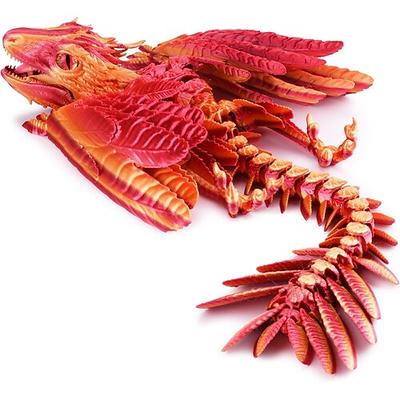 Gefederter Wyvern Drache 3D Druck Drache artikulierter Drache Fidget Drache 3D gedruckte Spielzeuge Desktop Haustier Weihnachtsgeschenk