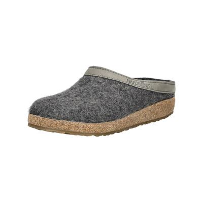 Hausschuh HAFLINGER "Haflinger Hausschuhe Filz", Damen, Gr. 39, anthrazit, Filz, Schuhe Hausschuh